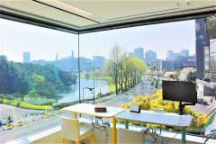 オフィスからの風景（皇居、東京タワーや国会議事堂などが一望できます！）